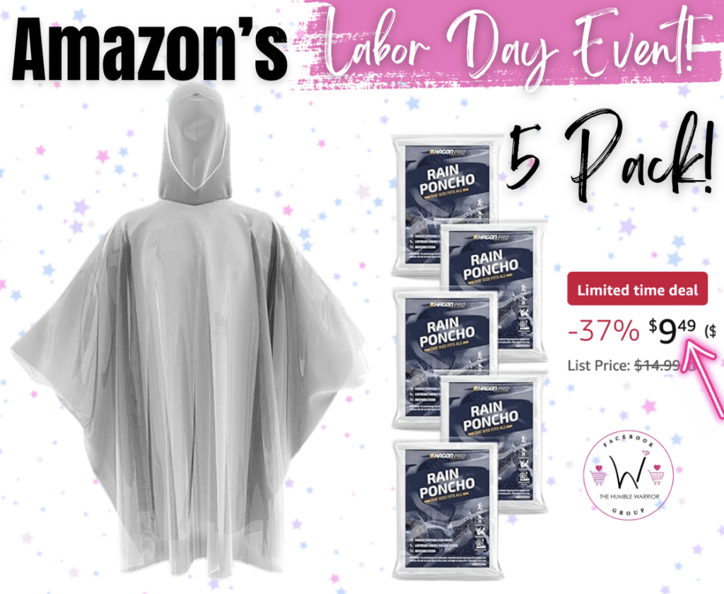 Five Pack of Ponchos!